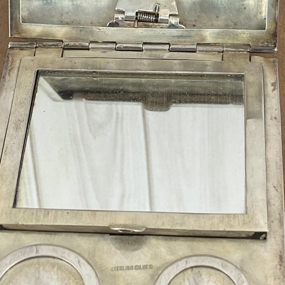 Vintage exceptional 1920's Handmade Ladies Sterling Silver Dance Purse - Picture 7 of 13